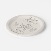 ベビーカーの冒険 | 男女兼用ベビー ペーパープレート (アングル)