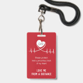 ベビーカーシートCHD警告バッジ バッジ (Front with Lanyard)