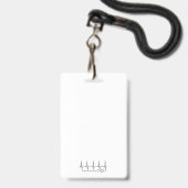 ベビーカーシートCHD警告バッジ バッジ (Back with Lanyard)