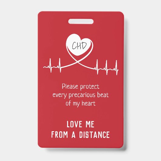 ベビーカーシートCHD警告バッジ バッジ (Front)