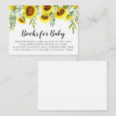 ベビーカードのためのヒマワリのベビーシャワーの本 ノートカード (正面/裏面)