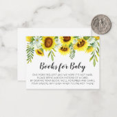 ベビーカードのためのヒマワリのベビーシャワーの本 ノートカード (正面/裏面インサイチュ)