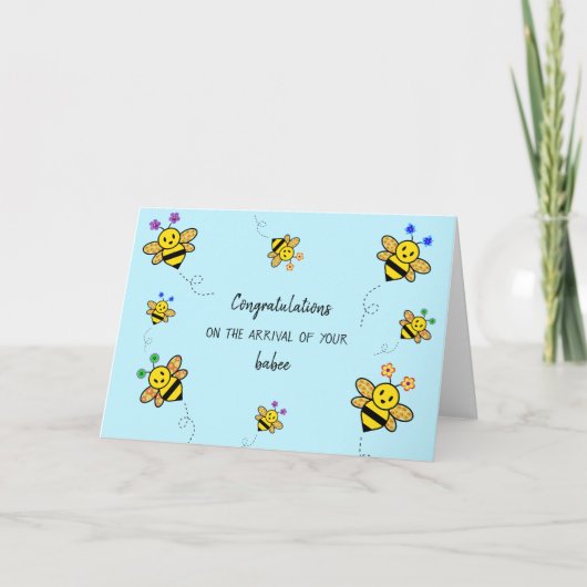 ベビーカードの到着おめでとう カード (正面)