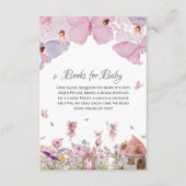 ベビーカードの本 – Pink Fairy Baby Shower エンクロージャーカード (正面)