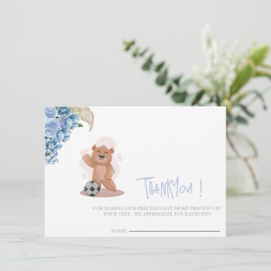 ベビーカードの青い赤サンキューちゃんシャワー (スタンド正面)