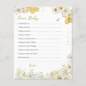 ベビーカードの願い（昆虫）マルハナバチビーイエローシャワー (正面)