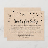 ベビーカードテンプレートベビーシャワーパーティー用の本 (正面/裏面)