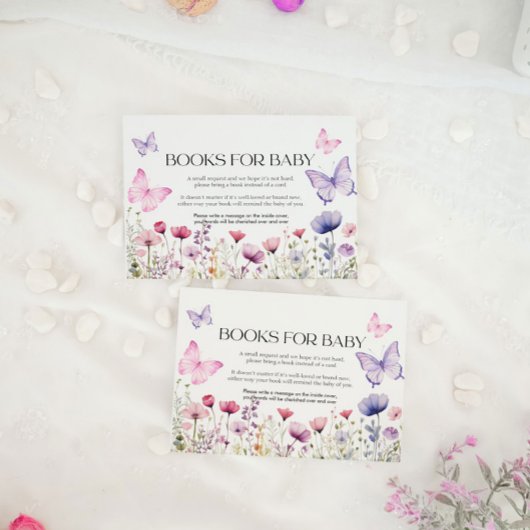 ベビーカードバタフライフローラ用ブック ノートカード