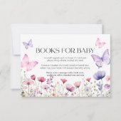 ベビーカードバタフライフローラ用ブック ノートカード (正面)