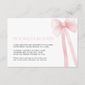 ベビーカードピンクボウ用ブック エンクロージャーカード (正面)