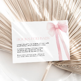 ベビーカードピンクボウ用ブック エンクロージャーカード