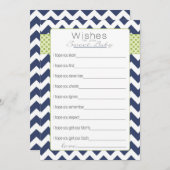 ベビーカードブルーシェブロン アドバイスカード (正面/裏面)