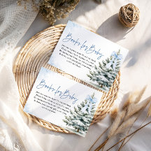 ベビーカードブルースノーフレーク赤ちゃんシャワー用の本