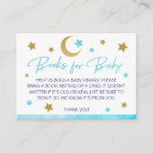 ベビーカードブルームーン&スターベビーシャワー用の本 エンクロージャーカード (正面)