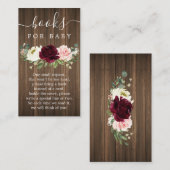 ベビーカードロマン素朴ティックな緑の本 エンクロージャーカード (正面/裏面)