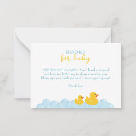ベビーカード用のゴム製ダックブック | イエローダッキー（アヒルちゃん）翔 ノートカード