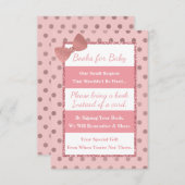 ベビーカード用の書籍、チッキングピンク エンクロージャーカード (正面/裏面)