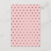 ベビーカード用の書籍、チッキングピンク エンクロージャーカード (裏面)