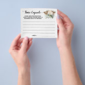 ベビーカード用の森林動物タイムカプセルアドバイス チラシ (手)