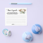 ベビーカード用の森林動物タイムカプセルアドバイス チラシ (シングル)