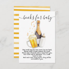 ベビーカード用の泡立て及びビールブック 招待状