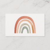 ベビーカード用の錆テラコッタ虹の本 エンクロージャーカード (裏面)