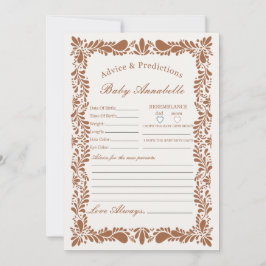 ベビーカード用スペインの粘土タラベラ瓦アドバイス 招待状