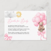 ベビーカード用テディベア エンクロージャーカード (正面)