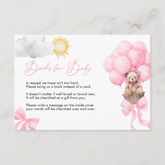 ベビーカード用テディベア エンクロージャーカード (正面)