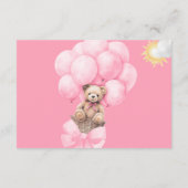 ベビーカード用テディベア エンクロージャーカード (裏面)