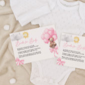 ベビーカード用テディベア エンクロージャーカード