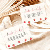 ベビーカード用ブック、イチゴ赤ちゃんシャワー 招待状