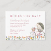 ベビーカード用ブック – ピンクフローラヘッジホッグ挿入 エンクロージャーカード (正面)