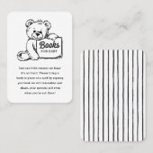 ベビーカード用ブック、ミニマリスト赤ちゃんシャワーベアP プレイスカード (正面/裏面)