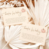 ベビーカード用ブック、秋ピンクカボチャ赤ちゃんシャワー 招待状