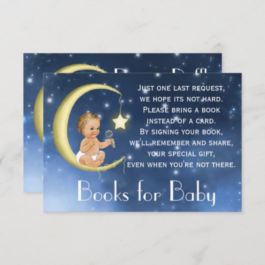 ベビーカード用ムーンブック及びおむつラッフルチケット エンクロージャーカード (正面/裏面)