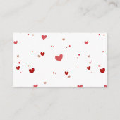 ベビーカード用甘味赤ベビーシャワー本 エンクロージャーカード (裏面)