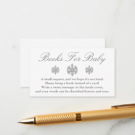 ベビーカード用銀雪片ブック エンクロージャーカード