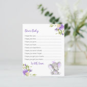 ベビーカード紫の少女エレファントシャワーの願い (スタンド正面)