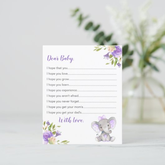 ベビーカード紫の少女エレファントシャワーの願い (スタンド正面)