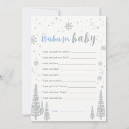 ベビーカード、ブルーボーイベビーシャワーゲームの願い 招待状