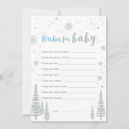 ベビーカード、ブルーボーイベビーシャワーゲームの願い 招待状