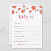 ベビーカード、ベリースイートベビーシャワーの願い 招待状 (正面)