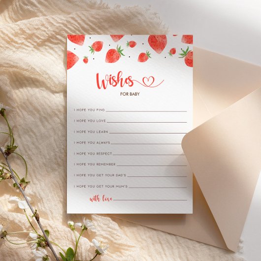 ベビーカード、ベリースイートベビーシャワーの願い 招待状