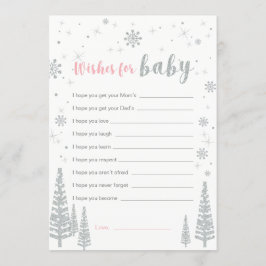 ベビーカード、女の子の赤ちゃんシャワーゲームの願い 招待状