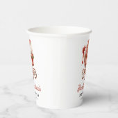 ベビーカーモダンリトルメリークリスマスベビーシャワー 紙コップ (右)