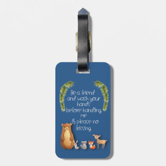 ベビーカーラベルtouchなしベビーが手を洗う ラゲッジタグ