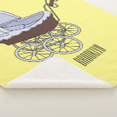 ベビーカー漫画イラストレーション シェルパブランケット (3/4)