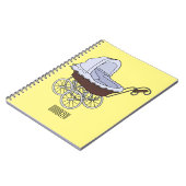 ベビーカー漫画イラストレーション ノートブック (左側)