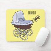 ベビーカー漫画イラストレーション マウスパッド (マウス)